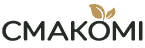 Логотип Смакомі з листками на фоні.